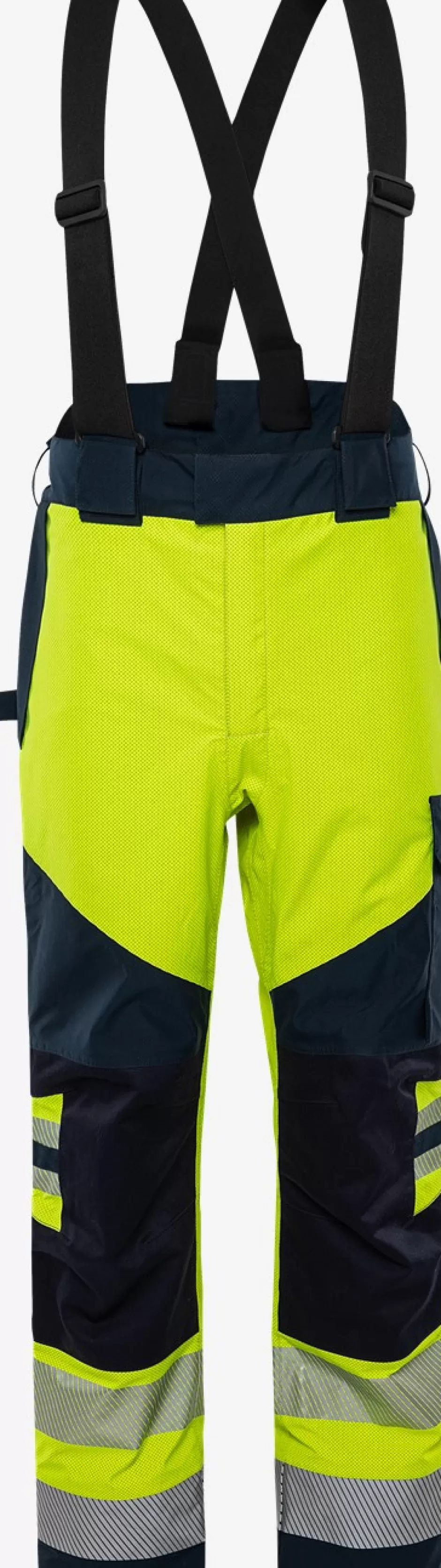 Online Fristads Flamstat HiVis GORE-TEX PYRAD® Skalbukser Kl. 2 2095 GXE Hi-Vis gul/Marine - 171
