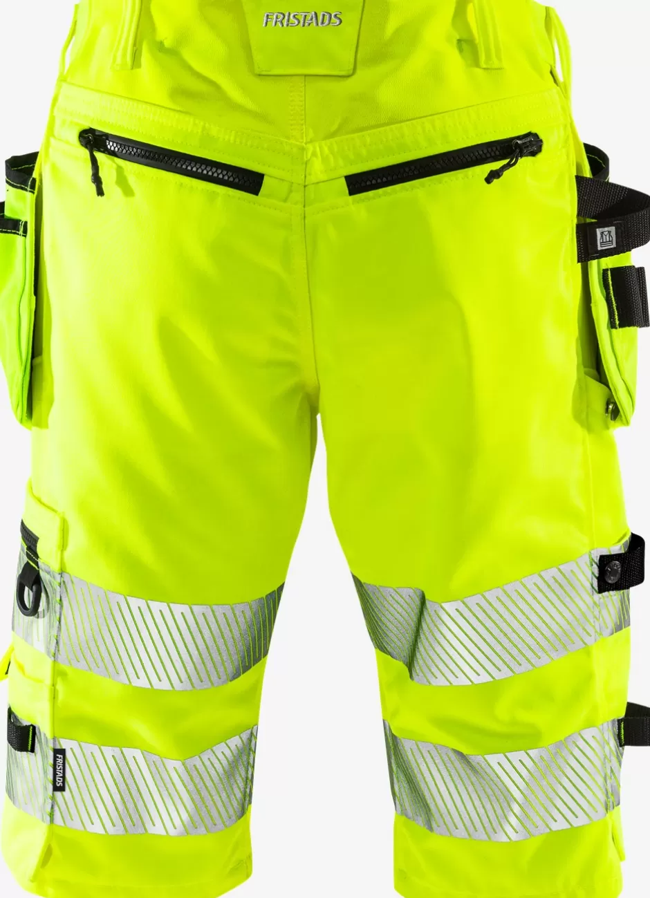 Discount Fristads Hi Vis Stretch Shorts Dame Kl 1 2529 PLU Hi-Vis gul - 130
