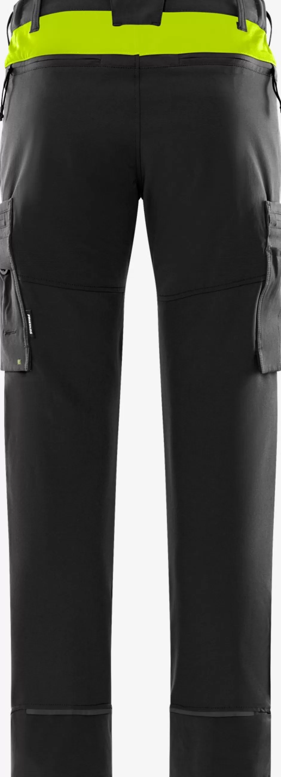 Fashion Fristads Stretch Bukser 2653 LWS Sort/Hi-Vis gul - 982